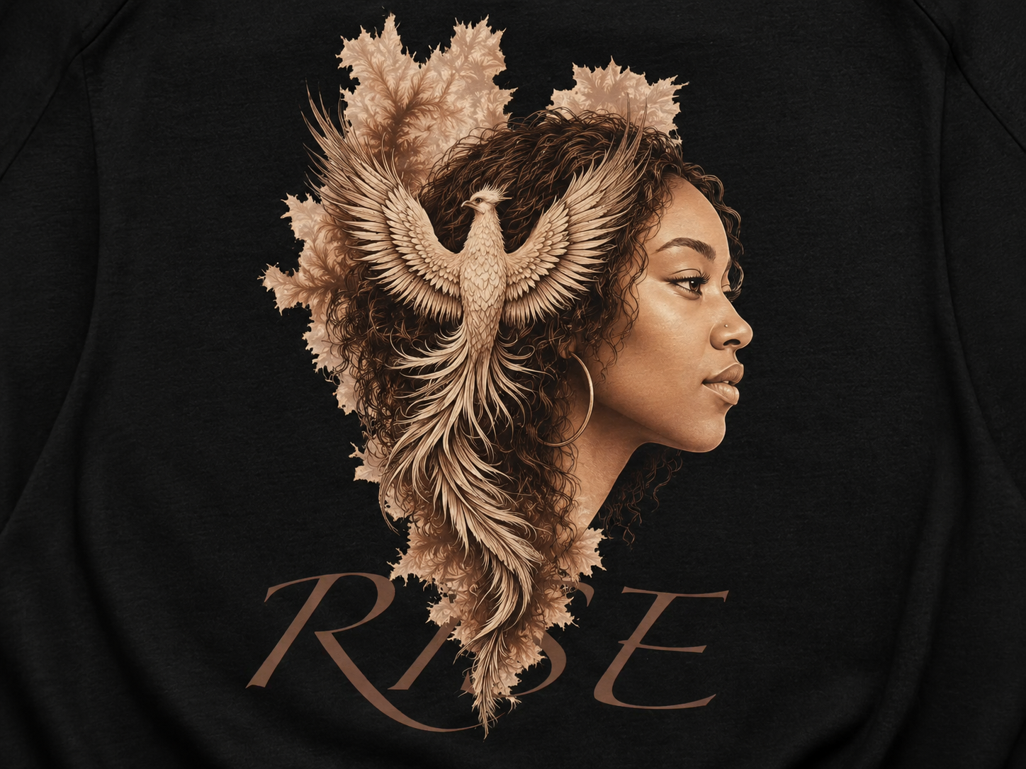 Custom Phoenix Rise Shirt, Personalized Portrait Graphic Tee, Inspirational From the Ashes Shirt, Custom Face Memorial Gift