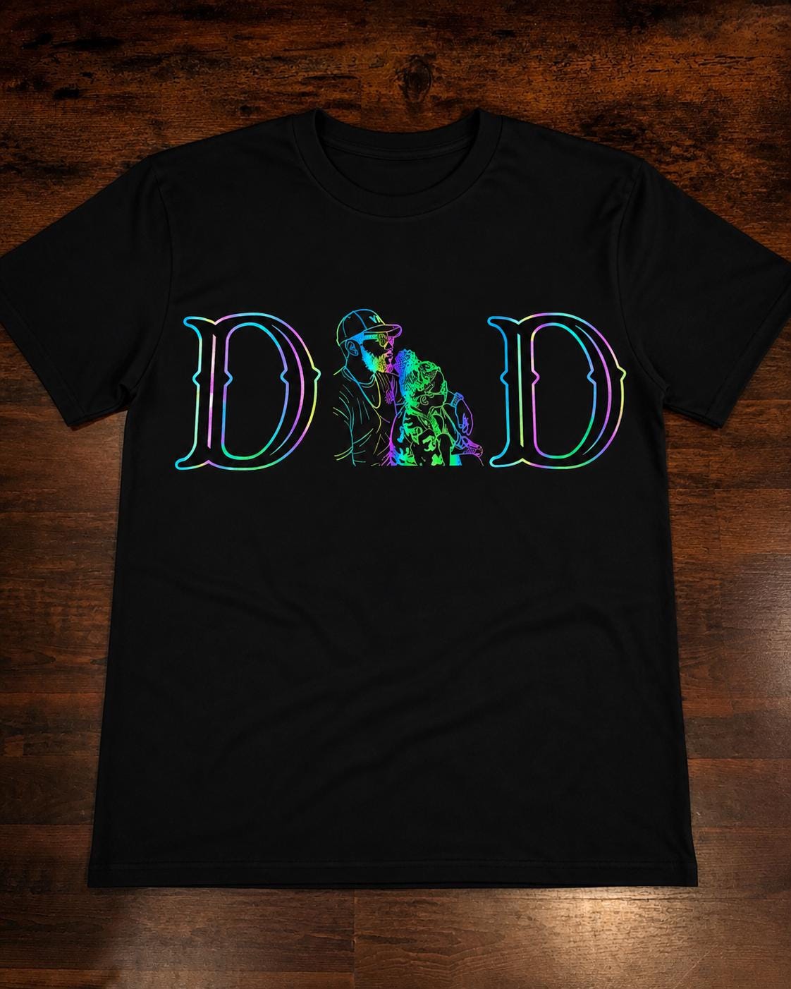 Personalized Dad Shirt – Custom Photo Father's Day Gift Tee